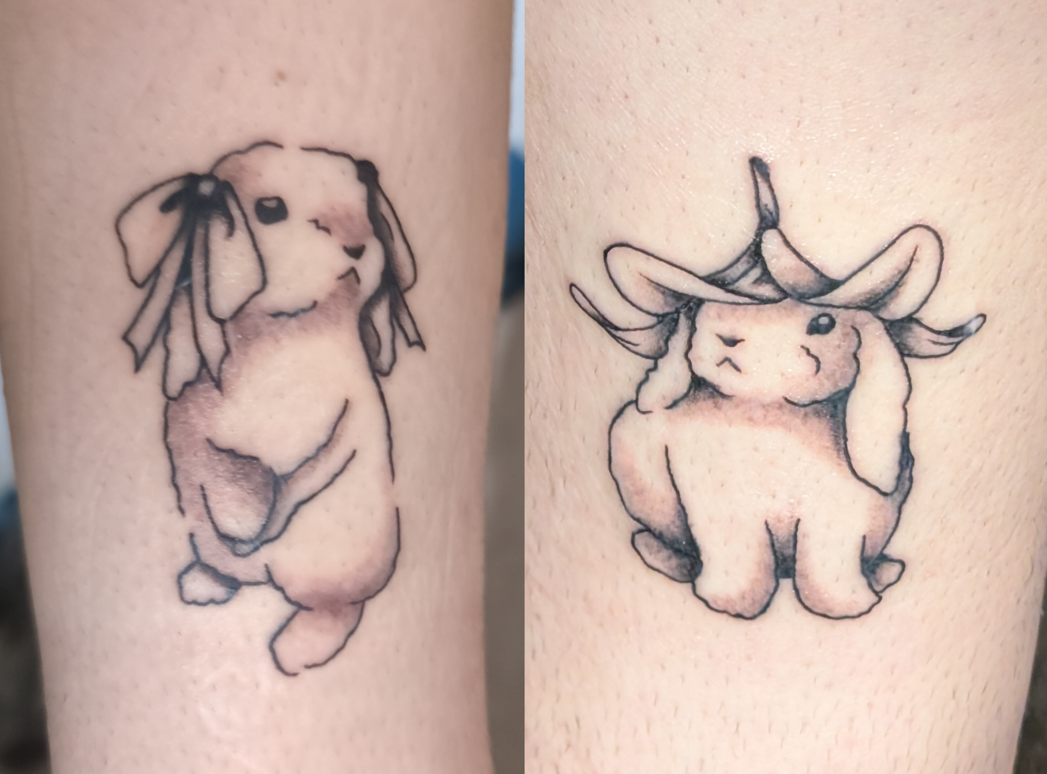 My bunny tattoos